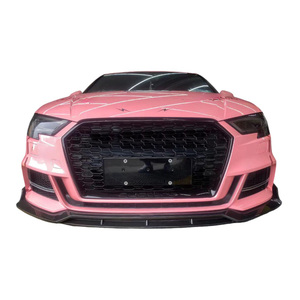 2017-2019 <span class=keywords><strong>Audi</strong></span> <span class=keywords><strong>A3</strong></span> S3 Style fibre de carbone sèche pare-chocs avant séparateur de lèvre nouvel état adapté pour <span class=keywords><strong>Audi</strong></span> <span class=keywords><strong>A3</strong></span> S3 2017-2019 - Product Image 4