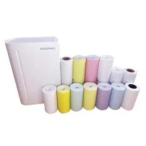 Оптовая Продажа с фабрики paperang BPA бесплатная термобумага 57x25 57x35 мм цветная печать термопринтер рулон для Мини карманного принтера