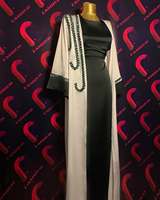 Robe élégante pour l'Aïd 2026, Abaya noire au design unique, manches brodées, cape, Abaya pure, robe musulmane pour femmes, Jalabiya