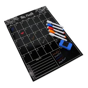Custom Flexible Dry Erase Calendar Paper Reward Schedule Chart Monthly Weekly Planner Set Magnetic Sticker for <b>Fridge</b> - Product Image 6