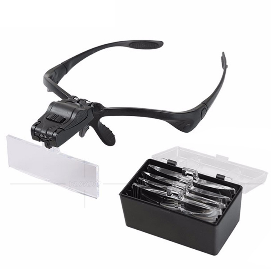 Изголовье линза увеличительная стеклянная для чтения книги ремонт красоты оценка антиквариата Лупа двойной светодио дный светильник 5 видов несколько линз