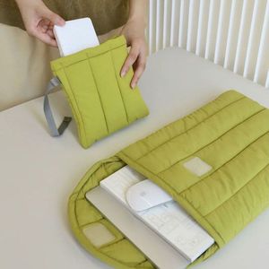 Bolsa de ordenador bordada de doble cara de algodón espacial para <span class=keywords><strong>MacBook</strong></span>, contenedor interior ligero para funda protectora de iPad - Product Image 4