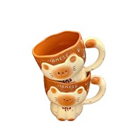 Tasse en céramique chat siamois mignonne et élégante, grande capacité, pour petit-déjeuner ou eau, cadeau d'anniversaire