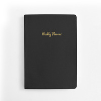 Carnet de notes/agenda A5 en cuir tendance avec couverture, style simple, ligné, imprimé Thanksgiving Gratitude, reliure filée