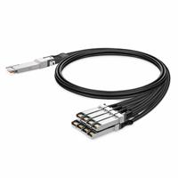 HG HGDQS680-N2C 200G QSFP-DD ke 8x25G SFP28 DAC Kabel Direct Attach Berbagai Panjang (1m-7m) 28AWG PVC/LSZH untuk Pusat Data