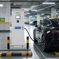 Tiang Pengisian Daya DC Odisen 40kW GB/T Baru, Satu Gun, Tiang Lantai, Tempat Parkir Umum, Layar LCD, Pembaca Kartu, OCPP 1.6/2.0, IP54