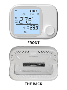 <span class=keywords><strong>Thermostat</strong></span> mural sans fil RF433 à bouton rotatif pour <span class=keywords><strong>chaudière</strong></span> à <span class=keywords><strong>gaz</strong></span>, contrôleur de température à piles avec récepteur - Product Image 6