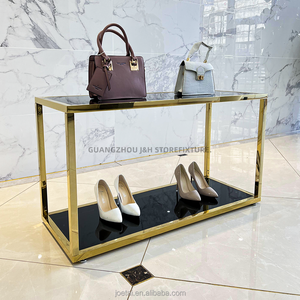 โต๊ะสแตนเลสสำหรับโชว์เสื้อผ้าร้านค้า2ชั้นเฟอร์นิเจอร์เชิงพาณิชย์โต๊ะเก็บดอกไม้ - Product Image 4