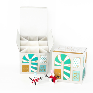 Boîte de cadeau mystère de Noël imprimée personnalisée en gros d'usine emballage de cadeau boîte de <span class=keywords><strong>calendrier</strong></span> de l'avent de Noël - Product Image 5