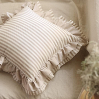PMZW Taie d'oreiller en lin 100% lavé à la pierre, taille personnalisée, douce, respirante et plus lisse, housse de coussin pour la maison ou l'hôtel