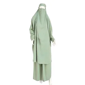 Yüksek kalite Trendy islam giyim Abaya Maroc başörtüsü müslüman bayan elbise