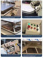 Machine à coudre automatique Infinity Machinery pour la couture des bords de matelas, 3 phases, 380V, Singer 300U, point de chaînette, 3KW, garantie 1 an