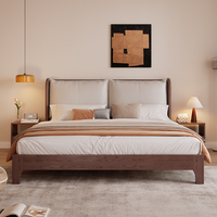 Lit pour enfants pleine grandeur 180x200 cm Cadre de lit double moderne en bois Lit en bois avec rangement