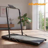 Tapis de marche électrique intelligent et portable HSM Factory, mini tapis roulant ABS avec télécommande, affichage LED, pour usage domestique, MOQ 100 pièces