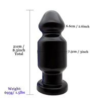 Dildo géant noir de 95 cm, plug anal extra-large et épais, jouet pour fisting, surdimensionné pour hommes, utilisation anale relaxante