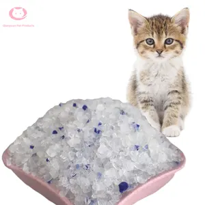 Sıcak satış düşük toz 3.8l kristal kedi çöp üreticisi toplu silika kedi kumu