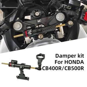 Para <span class=keywords><strong>Honda</strong></span> <span class=keywords><strong>Cb500R</strong></span>/Cb400R, accesorios para motocicleta, máquina Cnc, soporte de amortiguador de dirección ajustable, Kit de estabilizadores - Product Image 2