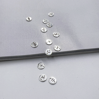 Nouveaux connecteurs de lettres rondes en alphabet initial en argent sterling 925 pour la création de bijoux permanents