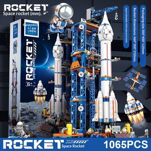 Juego de Bloques de Construcción con Temática Espacial, Modelo de Cohete y Avión <span class=keywords><strong>para</strong></span> Armar, Juguetes Creativos de Construcción <span class=keywords><strong>para</strong></span> Niños, Regalos - Product Image 2