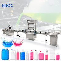Máquina Llenadora de Botellas HNOC Automática de 6 Boquillas para Líquidos Corrosivos, Químicos y Anticongelantes, para Aceite Diésel