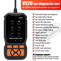 VIECAR V520 Precio de Fábrica, Lector de Códigos OBD2, Herramienta de Diagnóstico Automotriz Multifuncional, Escáner de Sistema Completo OBD II para Autos