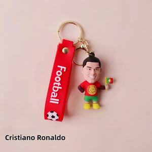 Portachiavi all'ingrosso per giocatore di calcio Messi Ronaldo calcio <span class=keywords><strong>stella</strong></span> portachiavi borsa ciondolo bambola Anime portachiavi souvenir giocattolo regalo - Product Image 5