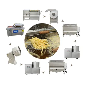 Snack french fries process production line potato chips making machine on sale