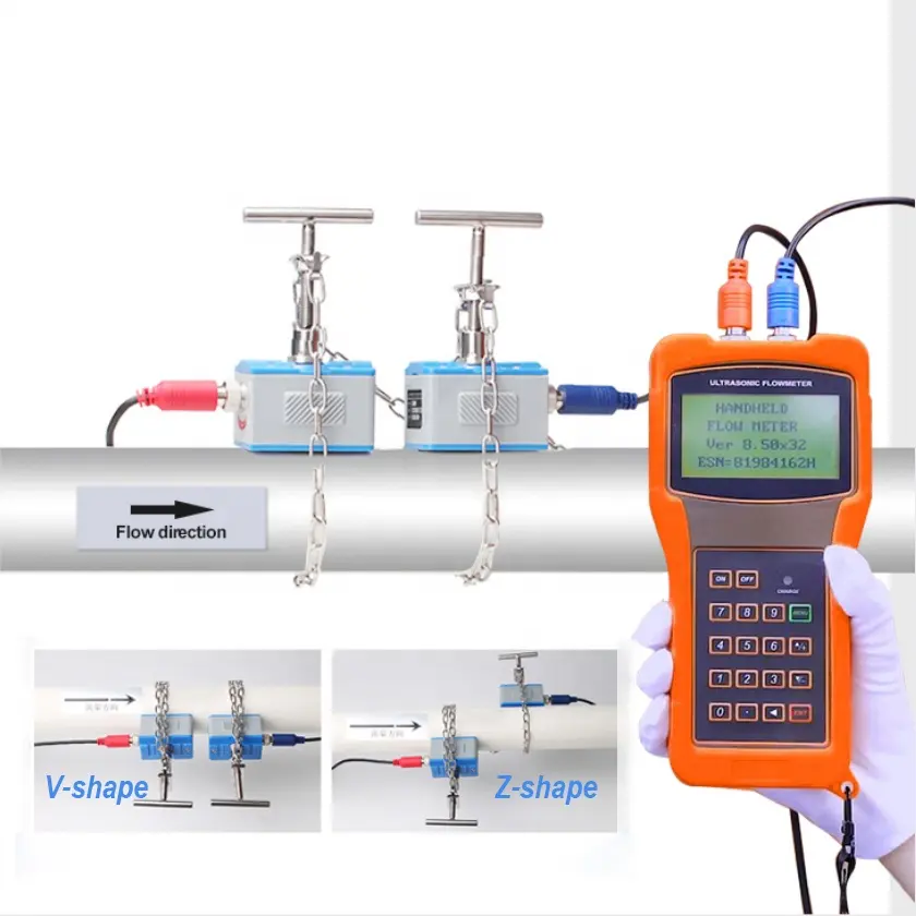Misuratore di portata a sonda ad ultrasuoni misuratore di portata d'acqua ultra sonico pcb per canale aperto