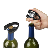 Fraise de bouteille de vin en papier, en plastique Abs, noir, 1 pièce, le plus populaire