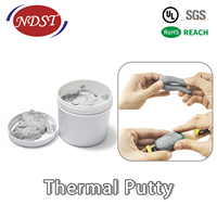 Pâte thermique conductrice en silicone gris NDST, monocomposant, liquide, graisse thermique, colle de dissipation thermique souple pour CPU GPU