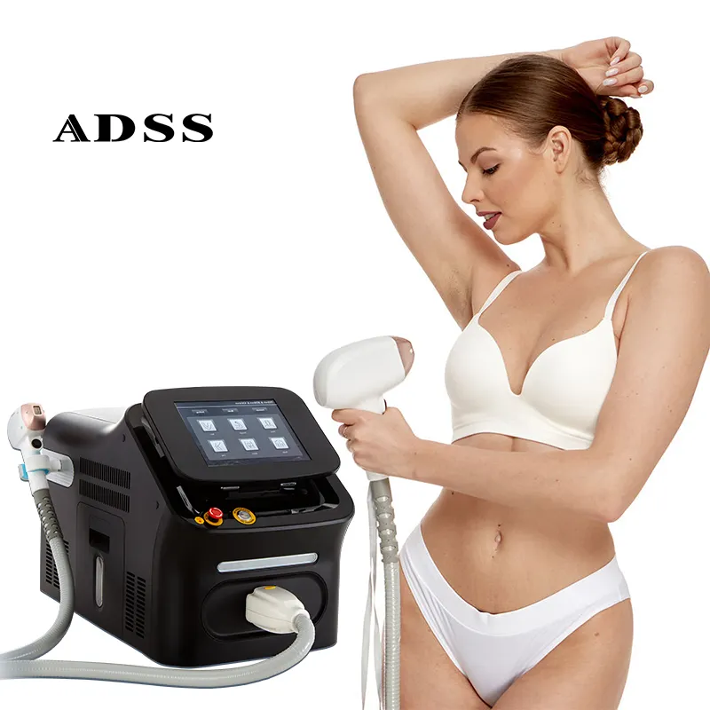 Beijing ADSS Factory Portable Multi-function 808nm 755nm 1060nm Permanent Diode Laser Hair Removal Machine