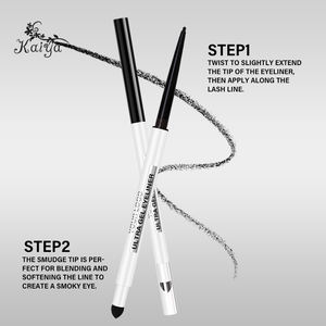 Marque privée Maquillage INS Yeux Cosmétique Lisse Couleur <span class=keywords><strong>Intense</strong></span> Longue Durée No Skip Ligne Précise Eyeliner Gel Crémeux - Product Image 3