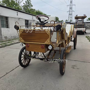Chariot de tourisme en bois/Chariot de chevaux de tourisme pour mariage/Chariot de chevaux royal électrique de luxe - Product Image 6