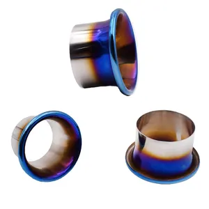 Compresseur d'air froid en acier inoxydable, universel, couleur bleu, entrée de vitesse, Kit de klaxon, entonnoir 3 ", 3.5" - Product Image 1