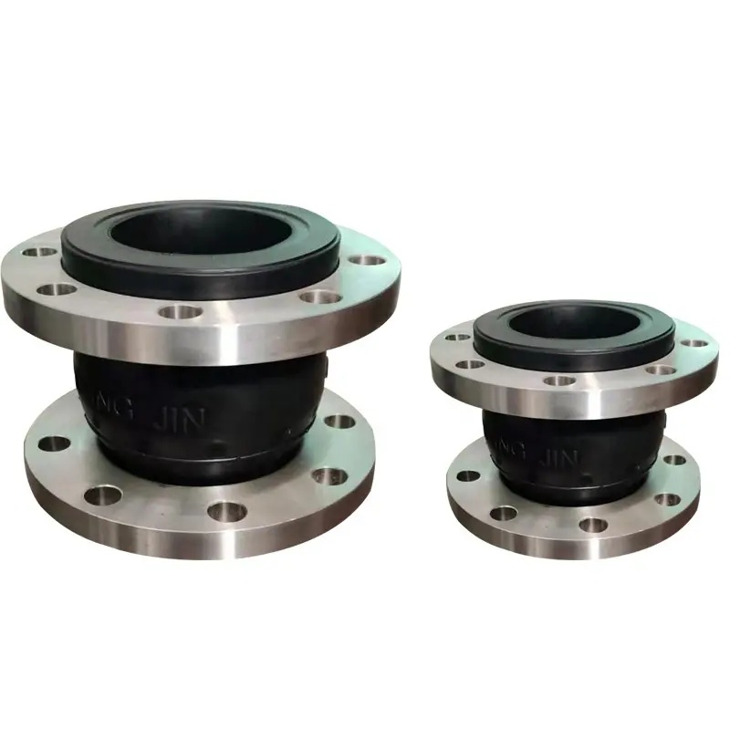 Manufacturer EPDM stainless steel flange type flexible rubber expansion joint rubber compensator bellow connector price