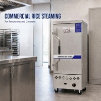 Armoire de cuisson à vapeur électrique Baiwin pour riz, équipement de cuisson à la vapeur pour cuisine professionnelle, restaurant, cuisine centrale et restauration