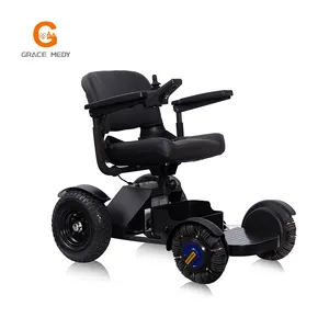 Tasarımcı/fabrika hafif seyahat akıllı tekerlekli sandalye elektrikli Scooter yaşlı insanlar için seyahat 4 tekerlekler yaşlı elektrikli Scooter