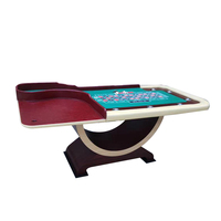 Roulette de bassin en bois de luxe, 4 pièces, plateau de poker, jeux de poker