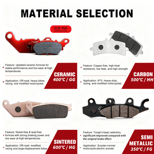 Pastilla de freno para motocicleta, material metálico para modelos YAMAHA XTZ <span class=keywords><strong>125</strong></span>/ <span class=keywords><strong>DT</strong></span> 230/ WR 200 - Product Image 6