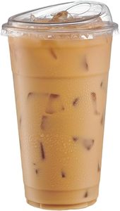 Inthetrend - Tapas para Vasos Desechables de PET Transparentes sin Pajita, Antiderrames, para Café Helado, de 90/93/95/98 mm, con Logotipo Personalizado - Product Image 2
