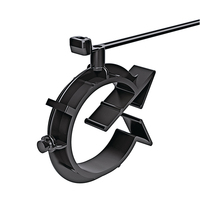 Attache-câble autobloquant PA66, clip de tube rotatif à 360°, attache de faisceau de câbles automobile, support de tuyau pour tubes de 31-39 mm, pour huile et eau de voiture