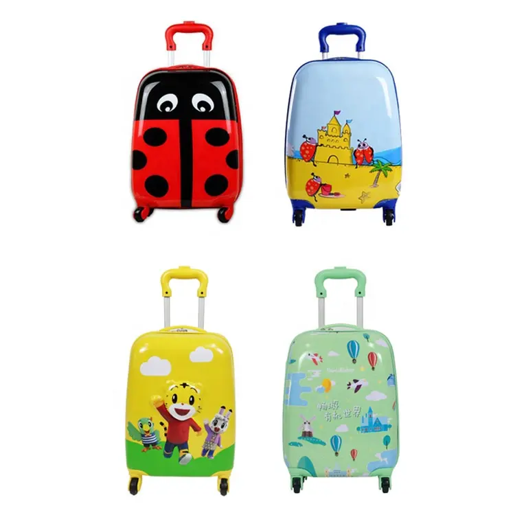 गियर अप लोकप्रिय मिठाई डिजाइन पशु कार्टून बच्चे सूटकेस ट्रॉली सामान पर ले जाने के लिए बच्चों