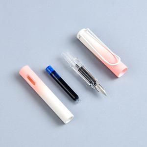 Customizable Logo Gradient Color Series Fountain <strong>Pens</strong> Free Design Renderings Including Black &amp; Blue Plastic Ink Cartridges - Product Image 3