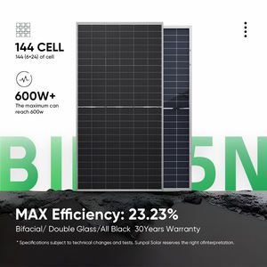 โมดูลแสงอาทิตย์โปร่งใส500วัตต์น้ำหนักเบาและทนทานโดย sunpal เหมาะสำหรับการติดตั้งกลางแจ้งคลังสินค้ามีจำหน่ายจากสหรัฐอเมริกา - Product Image 4