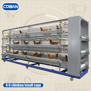 Jaula para Gallinas Ponedoras Tipo H, Equipo de Cría de Aves de Corral con Sistema Automático de Alimentación y Bebederos - Product Image 1