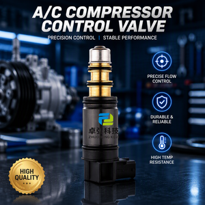 Válvula Solenoide de Control del Compresor de CA de 12V para <span class=keywords><strong>Denso</strong></span> <span class=keywords><strong>5SE09C</strong></span> para Peugeot 308 3008 408 RCZ OE 9672247080 9802875780 KTT060071 - Product Image 1