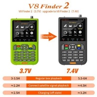 Nouveau GTMEDIA V8 Finder2, mesureur satellite portable, DVB-S/S2/S2X, prend en charge H.264, batterie Li-ion 7.4V/4000mAh, V8 Finder 2