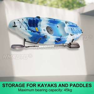 Kayak Rack Canoe Carrier Wall Mounted Bracket Holder Surfboard Storage <b>Hooks</b> <b>Boat</b> Paddle Paddleboard Accessory - Product Image 2