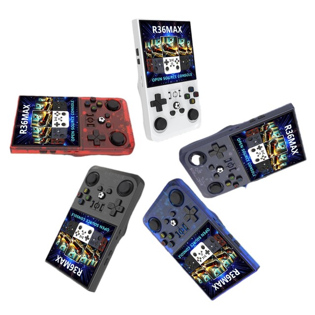 Guangdong Supplier R36s Max Handheld Game Console 64GB 128GB 15000 Games 4 Inch Screen Retro Gaming Video Game Console Players
