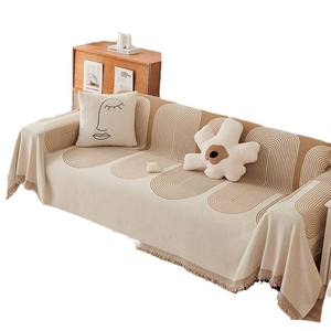 Kit de combinaison chenille géométrique anti-dérapant Ins hiver personnalisable housse de serviette de <span class=keywords><strong>canapé</strong></span> multifonctionnelle universelle - Product Image 6